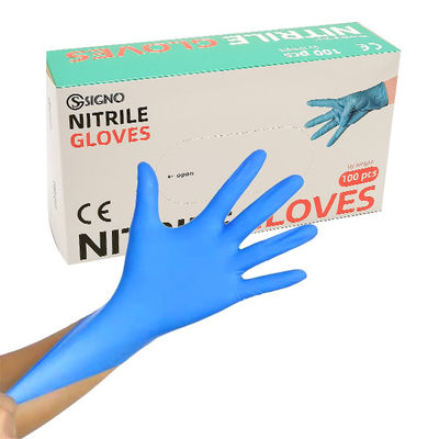 Guantes estéril quirúrgicos del nitrilo ningún látex ningunos guantes estéril disponibles del polvo