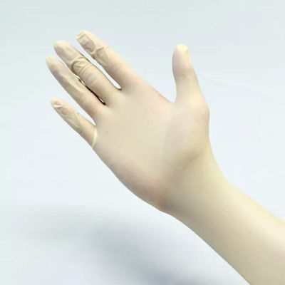 guante pulverizado estéril del examen del látex de la mano de la seguridad de los guantes quirúrgicos del látex 6ml