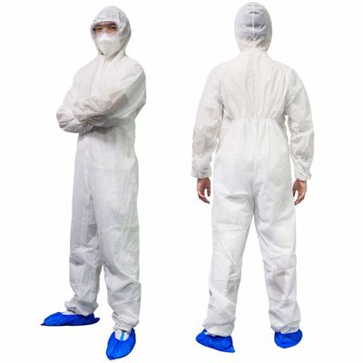 Traje disponible de Hazmat de las batas quirúrgicas disponibles microporosas durables con la capilla