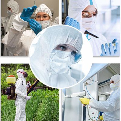 Traje disponible de Hazmat de las batas quirúrgicas disponibles microporosas durables con la capilla