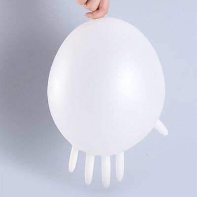 Guantes elásticos ácidos antis del PVC del vinilo de la protección de trabajo disponible transparente de los guantes