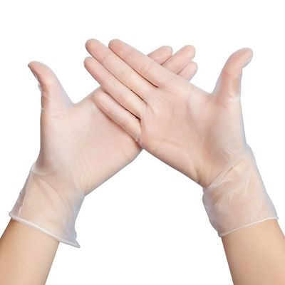 Guantes plásticos del examen del vinilo del PVC de los guantes del corte anti disponible de la talla media disponibles