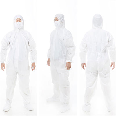 Batas disponibles del aislamiento del mono protector disponible de los pintores de EN1186 SMS PP