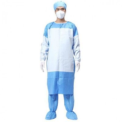 Traje quirúrgico no tejido quirúrgico disponible azul del vestido EN1186 contra virus