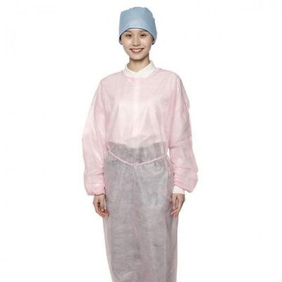 2 vestidos clínicos estéril llanos pacientes de los PP de los vestidos disponibles del aislamiento 35gsm