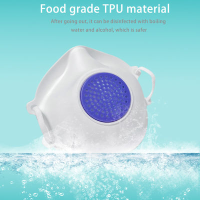 Mascarilla protectora disponible pública del lugar 3D con el filtro reemplazable del respiradero