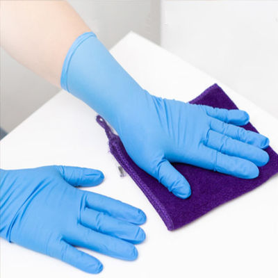 Rasgón medio de los guantes disponibles puros del nitrilo del FDA 510K resistente