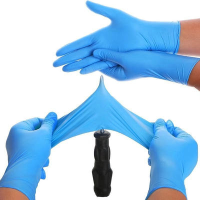 Los guantes disponibles del nitrilo de los mecánicos del CE 240m m del ISO abultan protector químico