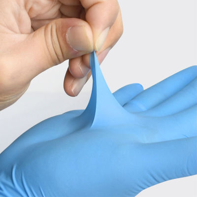 Resistencia ácida del nitrilo de EN374 el 12X24CM del álcali médico de los guantes