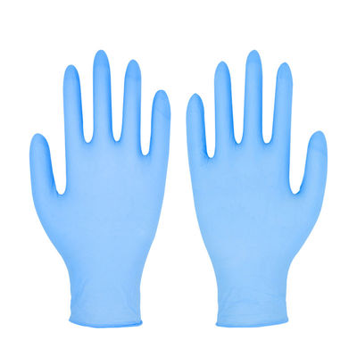 Guantes libres del nitrilo del polvo libre del látex de la longitud 240m m de SIGNO para el uso médico
