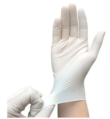 Los AQL respirables 0,65 EN374 pulverizaron los guantes del látex para el tacto de la comida de la cocina