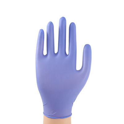 El nitrilo púrpura del vinilo del ODM del OEM mezcla los guantes para la transformación de los alimentos