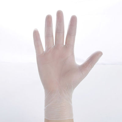Los guantes disponibles del vinilo del tacto liso del PVC pulverizan el OEM y el ODM antis libres del corte