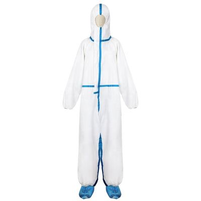Batas microporosas disponibles de la prenda impermeable libre blanca del látex con la capilla