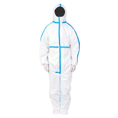 Batas protectoras disponibles químicas no tejidas M L XL 2XL 3XL 4XL del PPE