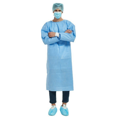 Vestido disponible resistente 35gsm del aislamiento del líquido de los PP del hospital para el paciente