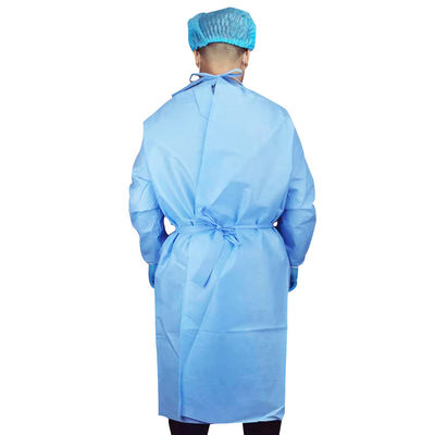 Vestido disponible resistente 35gsm del aislamiento del líquido de los PP del hospital para el paciente