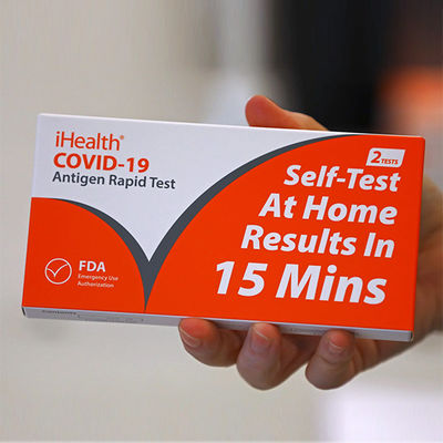 Espécimen nasal FDA del antígeno de IHealth de la prueba rápida de la esponja para el área pública