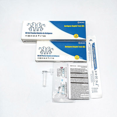El casete rápido de la prueba del antígeno nasal del esputo de la saliva se reunió el equipo de nylon de la prueba del antígeno de la esponja de la extremidad