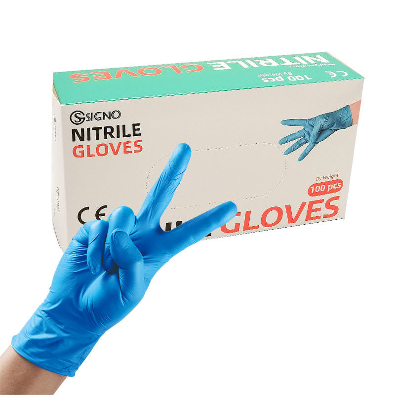 Los guantes quirúrgicos del nitrilo estéril de la protección de las manos impermeabilizan guantes del nitrilo de la prueba de la puntura