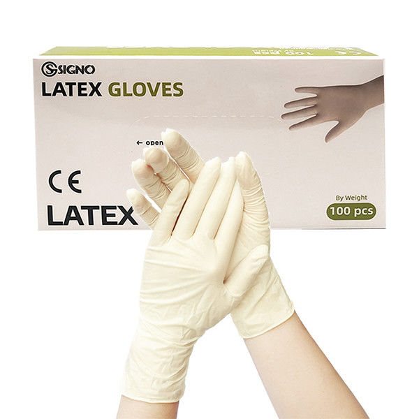 Los guantes pulverizados médicos del látex pulverizan el guante libre del examen del látex para dental