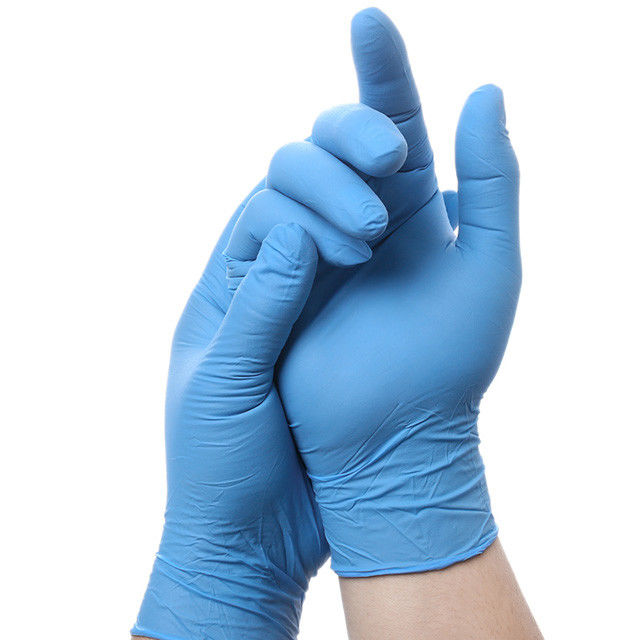 Guantes S M L XL del nitrilo guantes/En455 de la seguridad del nitrilo del 12X24CM