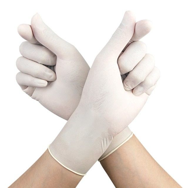 Guantes médicos disponibles del látex de la longitud blanca lechosa de 240m m ambientales