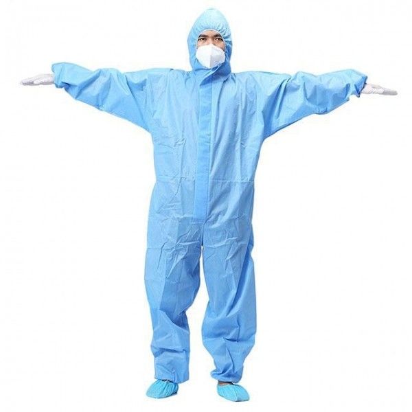 Traje químico de las batas protectoras disponibles del grupo 40Gsm de Signo con la capilla