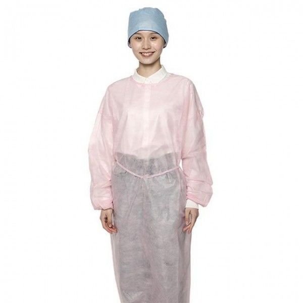 2 vestidos clínicos estéril llanos pacientes de los PP de los vestidos disponibles del aislamiento 35gsm