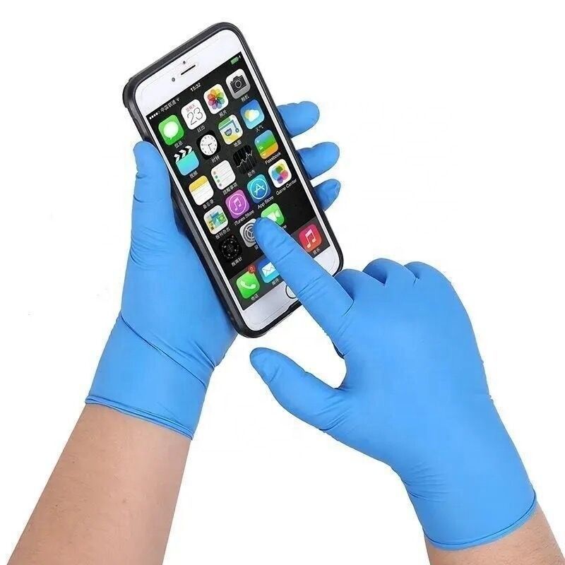 Los guantes disponibles del nitrilo de los mecánicos del CE 240m m del ISO abultan protector químico