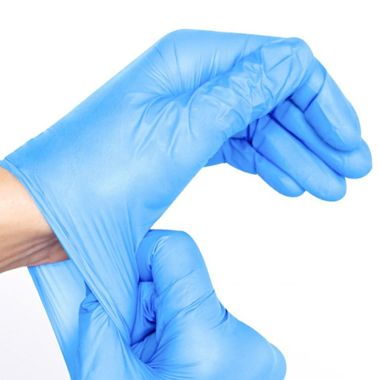 Guantes disponibles resistentes químicos S-XL 100glove/Box del nitrilo del OEM