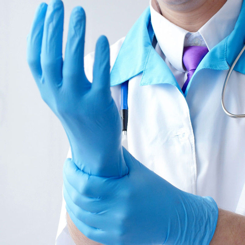 Tamaño medianamente grande de los guantes 240M M médicos aprobados por la FDA del nitrilo del Ce pequeño