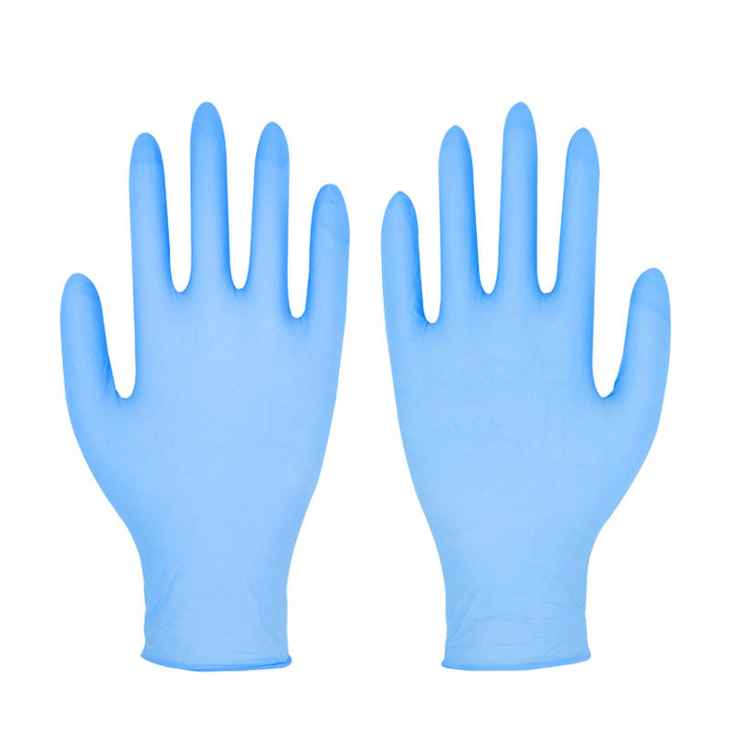 Guantes libres del nitrilo del polvo libre del látex de la longitud 240m m de SIGNO para el uso médico