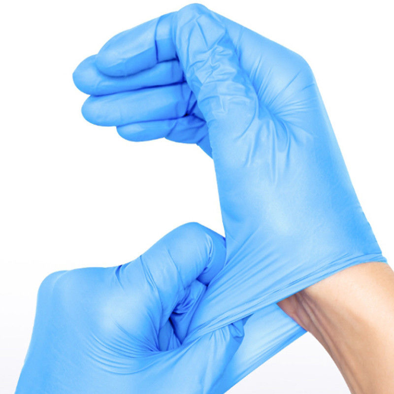 Medio libre de los guantes del nitrilo del polvo disponible industrial de la clase I GB4806