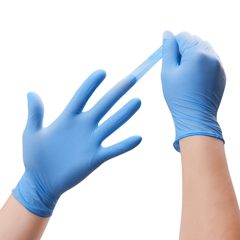 EN455 ambidextros pulverizan los guantes libres del nitrilo grandes para la protección de las manos