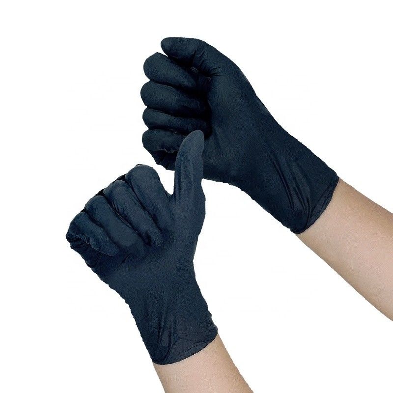 Guantes estéril del nitrilo de SIGNO ASTM D6319 con la yema del dedo texturizada