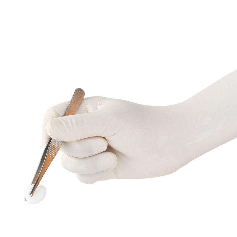Guantes disponibles de la mano del examen médico del látex EN374 ninguna salida