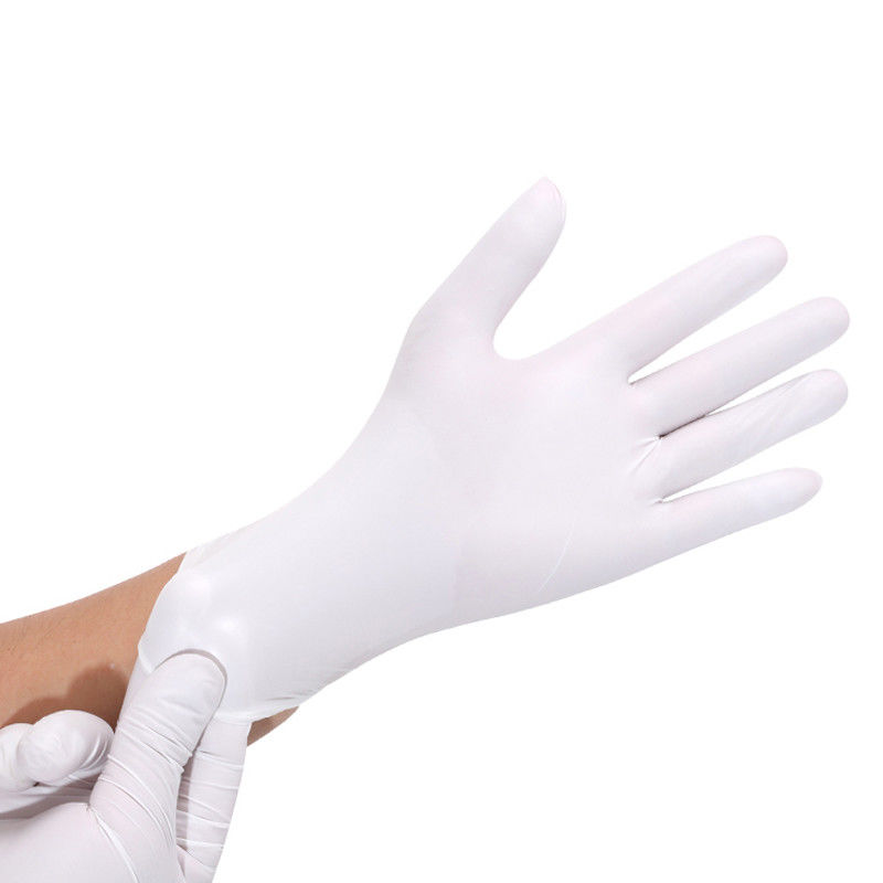 Guantes pulverizados blancos lechosos del látex de SIGNO disponibles NINGUNA SALIDA
