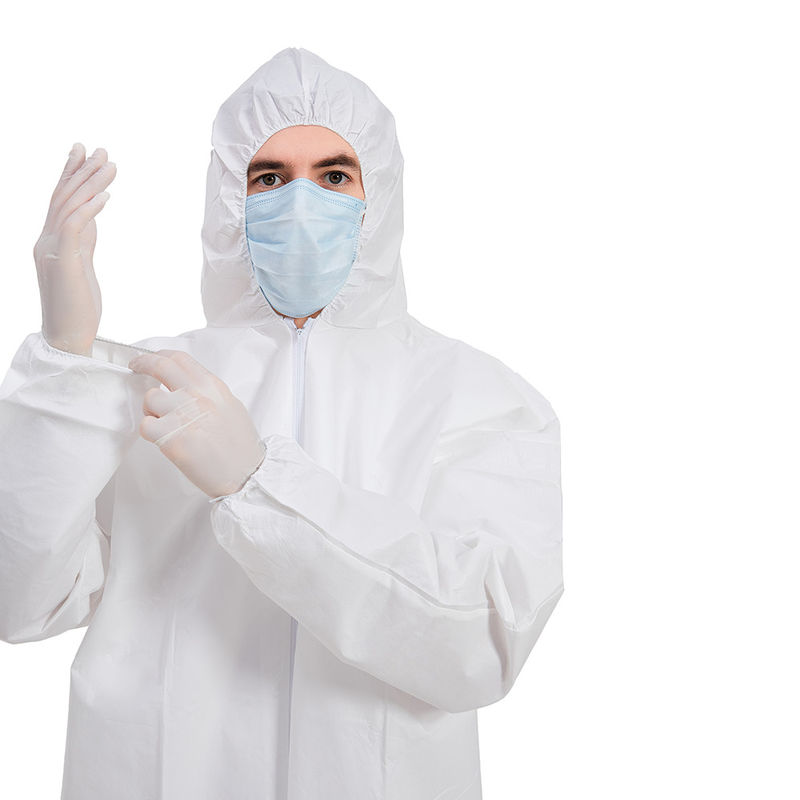 Batas médicas disponibles de la ropa de la barrera de la sangre del FDA/del polipropileno del SMS