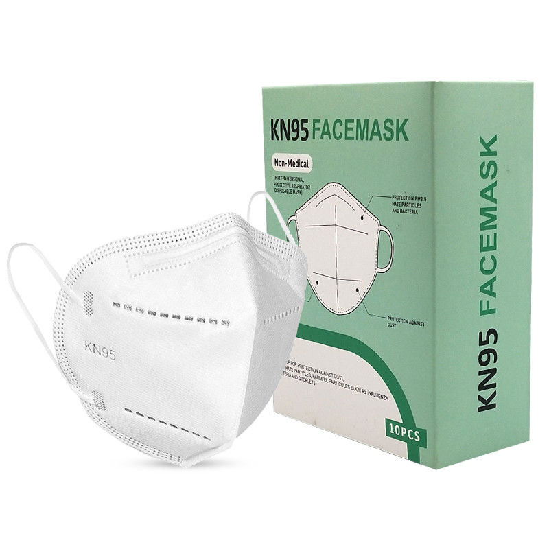 Válvula protectora disponible 5 Plys de la mascarilla KN95 sola no tejido